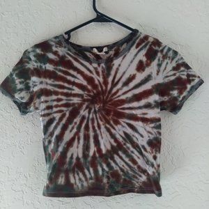 Tie dye crop top small